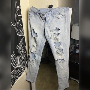 Ripped Light Wash Jeans
